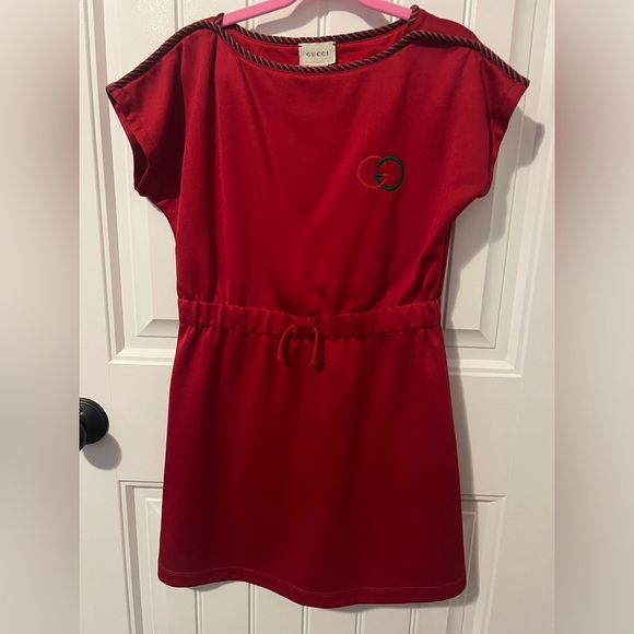 Gucci Other - Girls short-sleeve Gucci dress. Drawstring waist. Worn once for photo. Size 8.
